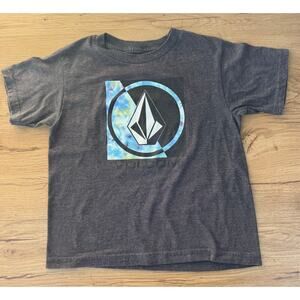 Volcom Tie-Dye Gray T-Shirt Size M 5/6